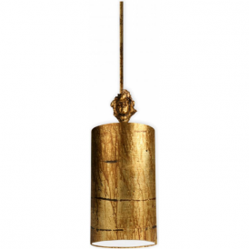 FRAGMENT gold hand leafed metal ceiling pendant light (small)