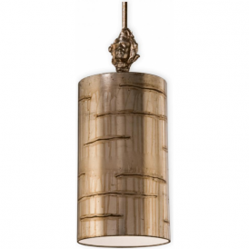 FRAGMENT silver hand leafed metal ceiling pendant light (small)