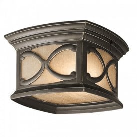 FRANCEASI flush mounted porch ceiling light with Gothic detailing