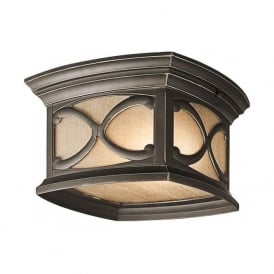 FRANCEASI flush mounted porch ceiling light with Gothic detailing