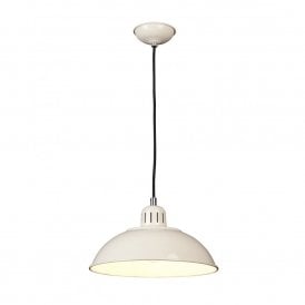 FRANKLIN retro style cream ceiling pendant light