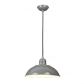 FRANKLIN retro style grey ceiling pendant light