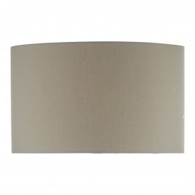 43cm Cotton Drum Shade in Grey