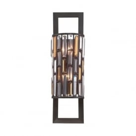 Gemma Wall Light Bronze with Amber and Crystal