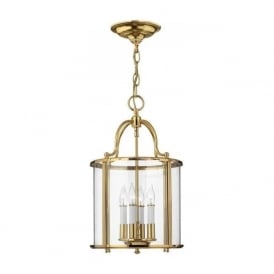 GENTRY traditional hall lantern in solid brass - medium