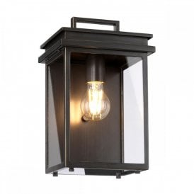 GLENVIEW traditional outdoor wall lantern in antique bronze - medium