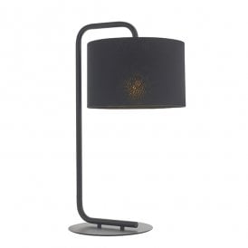 GLORY Black Table Light With Black Shade