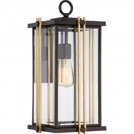 GOLDENROD mid-century garden wall lantern - large