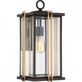 GOLDENROD mid-century garden wall lantern - large