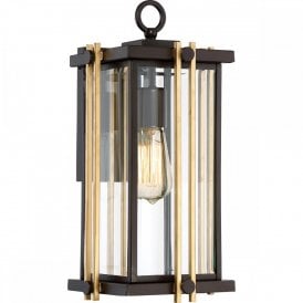 GOLDENROD mid-century garden wall lantern - medium