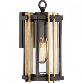 GOLDENROD mid-century garden wall lantern - small