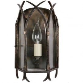 GOTHIC small old antique Gothic wall lantern