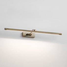 GOYA LED antique brass picture light - longer length