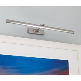 GOYA LED brushed nickel picture light - longer length