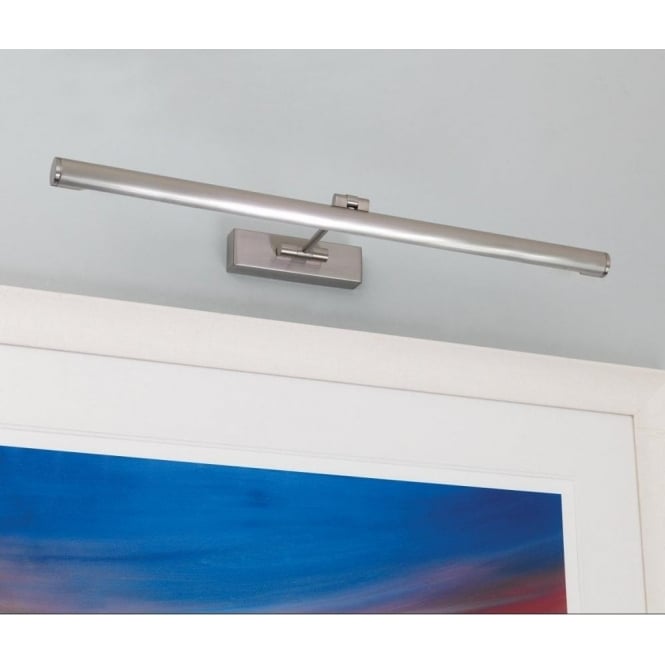 GOYA LED brushed nickel picture light - longer length