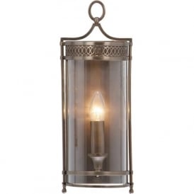 GUILDHALL dark bronze Georgian wall lantern