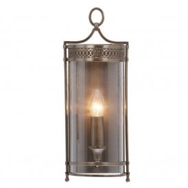 GUILDHALL dark bronze Georgian wall lantern