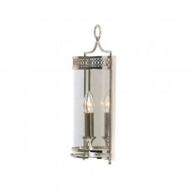 GUILDHALL Georgian indoor polished nickel wall lantern