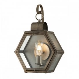 HEATH Medium Burnished Brass Wall Lantern