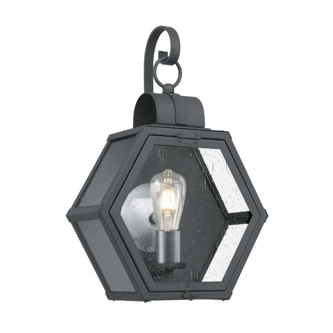 HEATH Mottled Black finish Wall Mounted Lantern