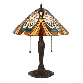 HECTOR Art Nouveau style Tiffany table lamp