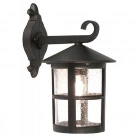 HEREFORD traditional black outdoor wall lantern