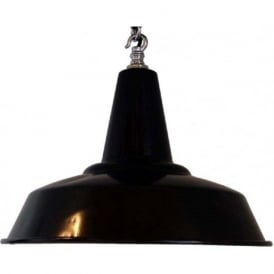 HEX black aluminium industrial factory ceiling pendant light