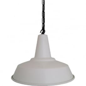 HEX white aluminium industrial factory ceiling pendant light