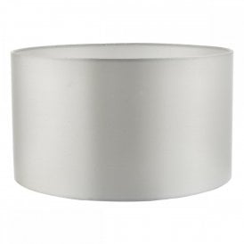 HILDA drum lamp shade in ivory faux silk fabric 35cms