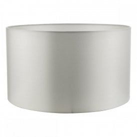 HILDA drum lamp shade in ivory faux silk fabric 40cms
