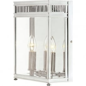 HOLBORN Georgian reproduction chrome garden wall light (large)