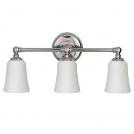 HUGUENOT LAKE traditional 3 light bathroom over mirror wall light