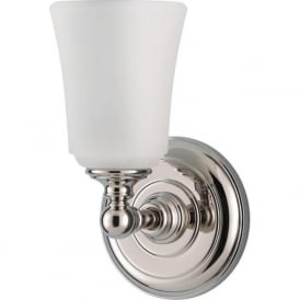 HUGUENOT LAKE traditional chrome bathroom wall light, IP44