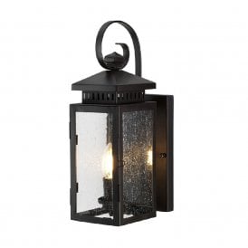 HYTHE outdoor wrought iron garden wall lantern