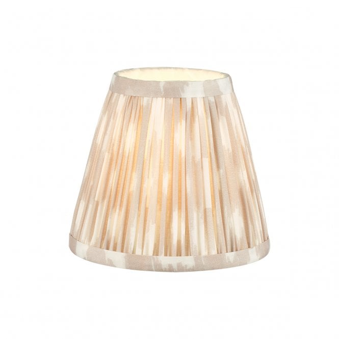 Ikat Taupe Cotton Empire Shade 15cm