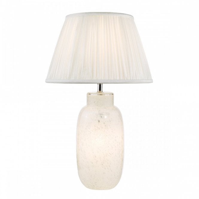 Ileana White Glass Table Lamp (Base Only)
