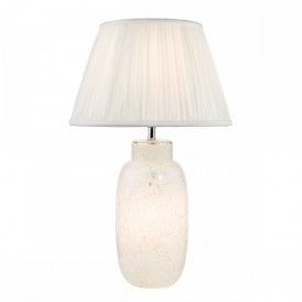white confetti glass table lamp