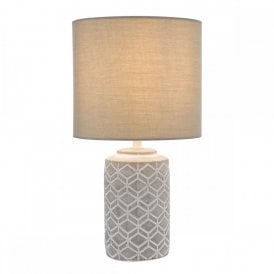 grey concrete table lamp