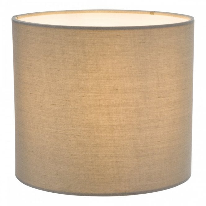 Ilona Grey Cotton Drum Shade 18cm