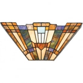 INGLENOOK Tiffany style Arts and Crafts wall washer wall light
