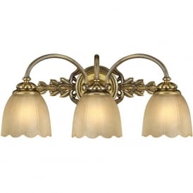 ISABELLA triple over bathroom mirror light, IP44