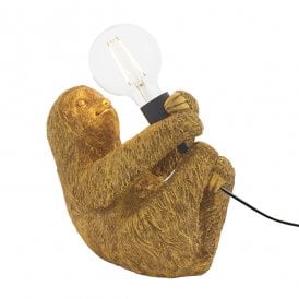 JACK Vintage Gold Sloth Table Lamp