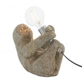 JACK Vintage Silver Sloth Table Lamp