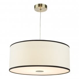 modern clean white and black trim easy fit light shade