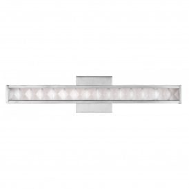 JESSIE sparkly LED bathroom vanity wall light with faceted crystal