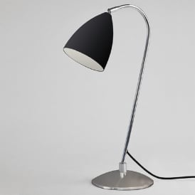 JOEL modern adjustable black and chrome desk lamp