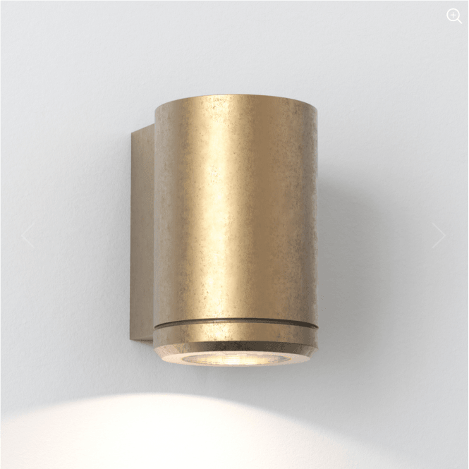 JURA solid brass exterior single wall spotlight