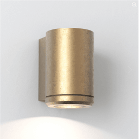 JURA solid brass exterior single wall spotlight