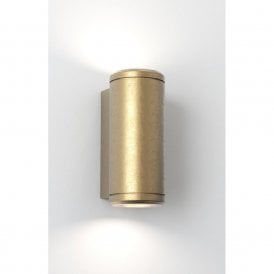 JURA solid brass exterior tube shaped double wall spotlight