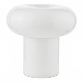 white glass table lamp